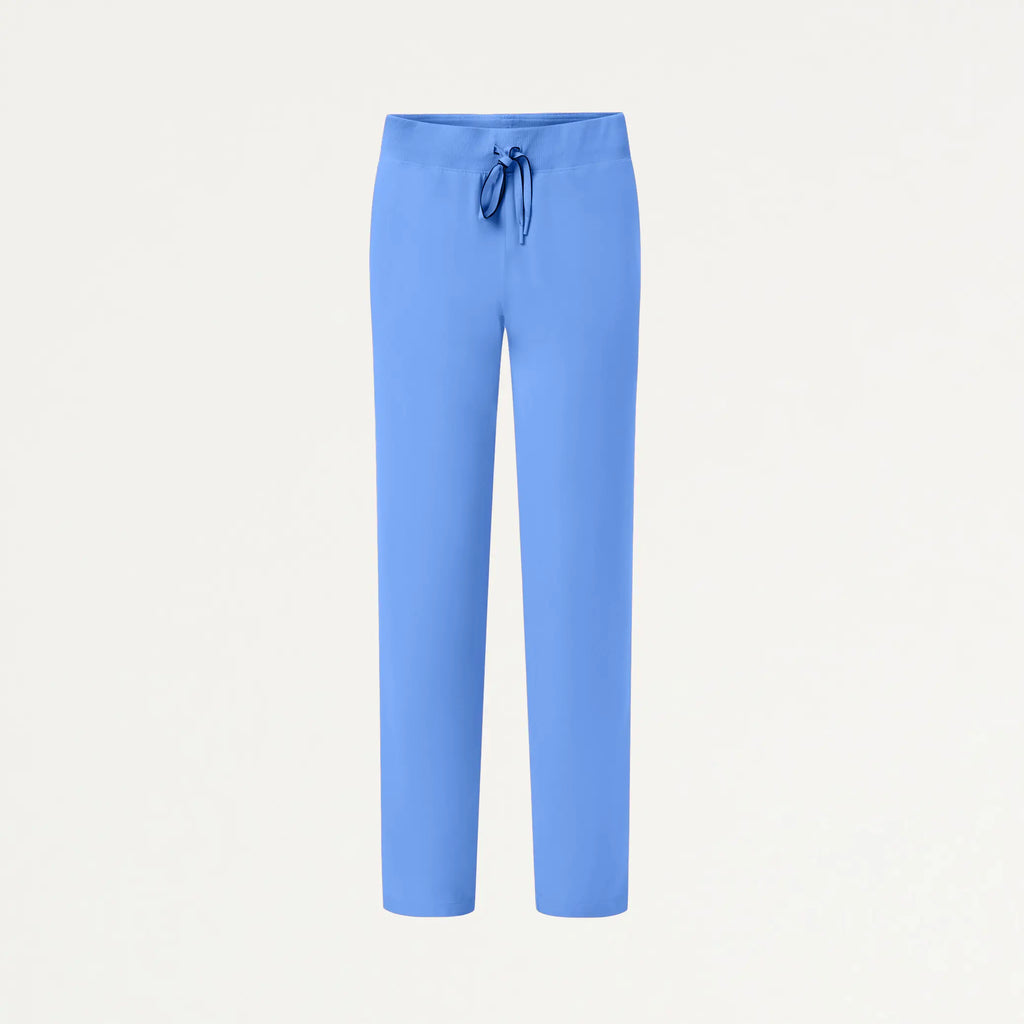 Jaanuu Scrubs Women's Xenos Essential Knit-Waist Scrub Pant Ceil Blue | scrub-supply.com