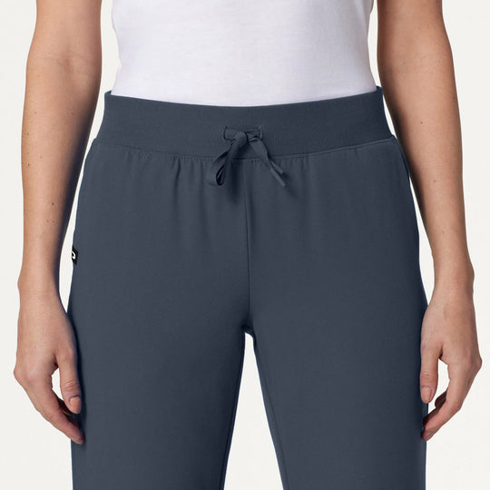 Jaanuu Scrubs Women's Xenos Essential Knit-Waist Scrub Pant Carbon Gray | scrub-supply.com