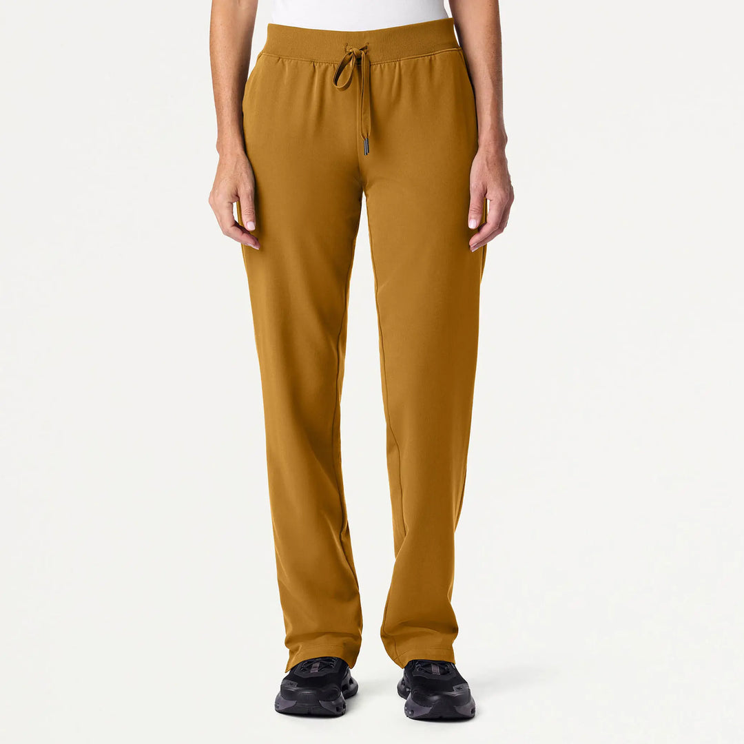 Jaanuu Scrubs Women's Xenos Essential Knit-Waist Scrub Pant Cider | scrub-supply.com