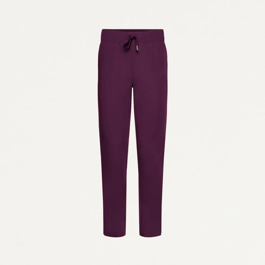 Jaanuu Scrubs Women's Xenos Essential Knit-Waist Scrub Pant Deep Eggplant | scrub-supply.com