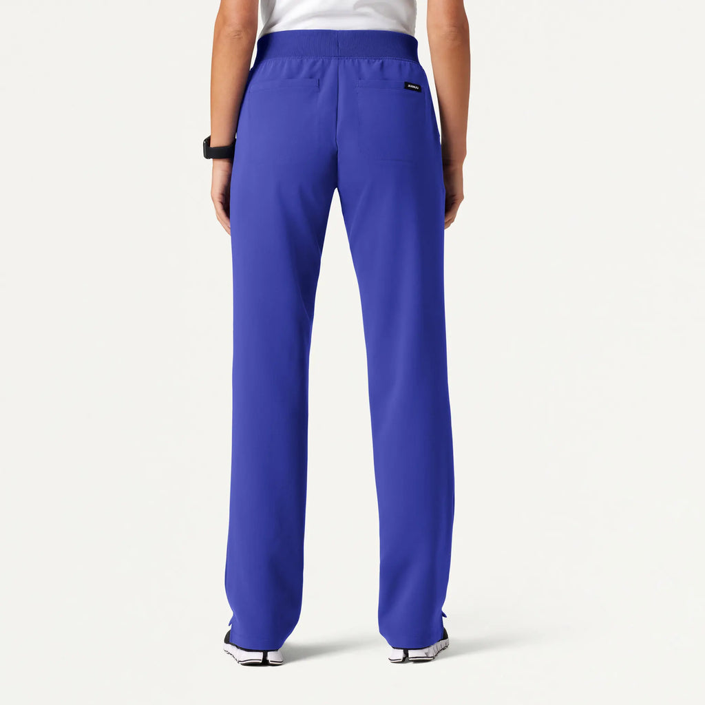 Jaanuu Scrubs Women's Xenos Essential Knit-Waist Scrub Pant Moon Blue | scrub-supply.com