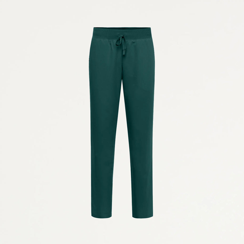 Jaanuu Scrubs Women's Xenos Essential Knit-Waist Scrub Pant Midnight Green | scrub-supply.com