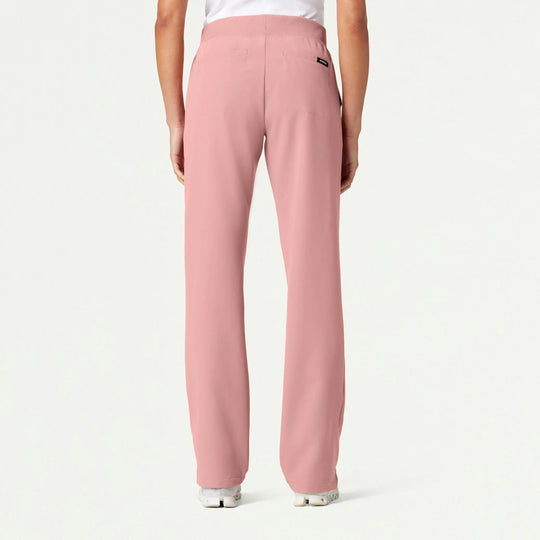 Jaanuu Scrubs Women's Xenos Essential Knit-Waist Scrub Pant Mauve | scrub-supply.com