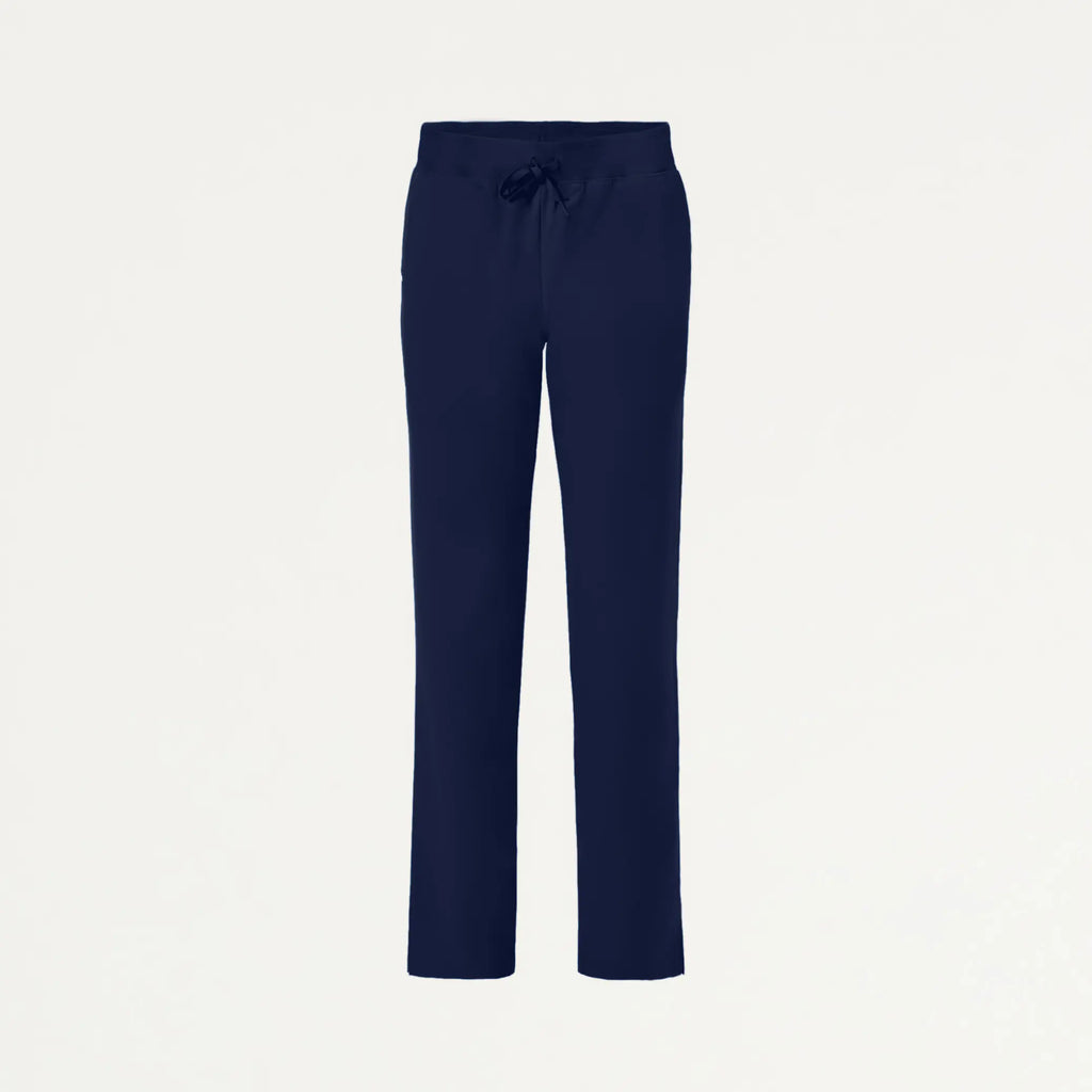 Jaanuu Scrubs Women's Xenos Essential Knit-Waist Scrub Pant Midnight Navy | scrub-supply.com