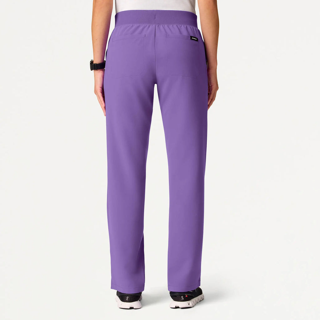 Jaanuu Scrubs Women's Xenos Essential Knit-Waist Scrub Pant Violet | scrub-supply.com