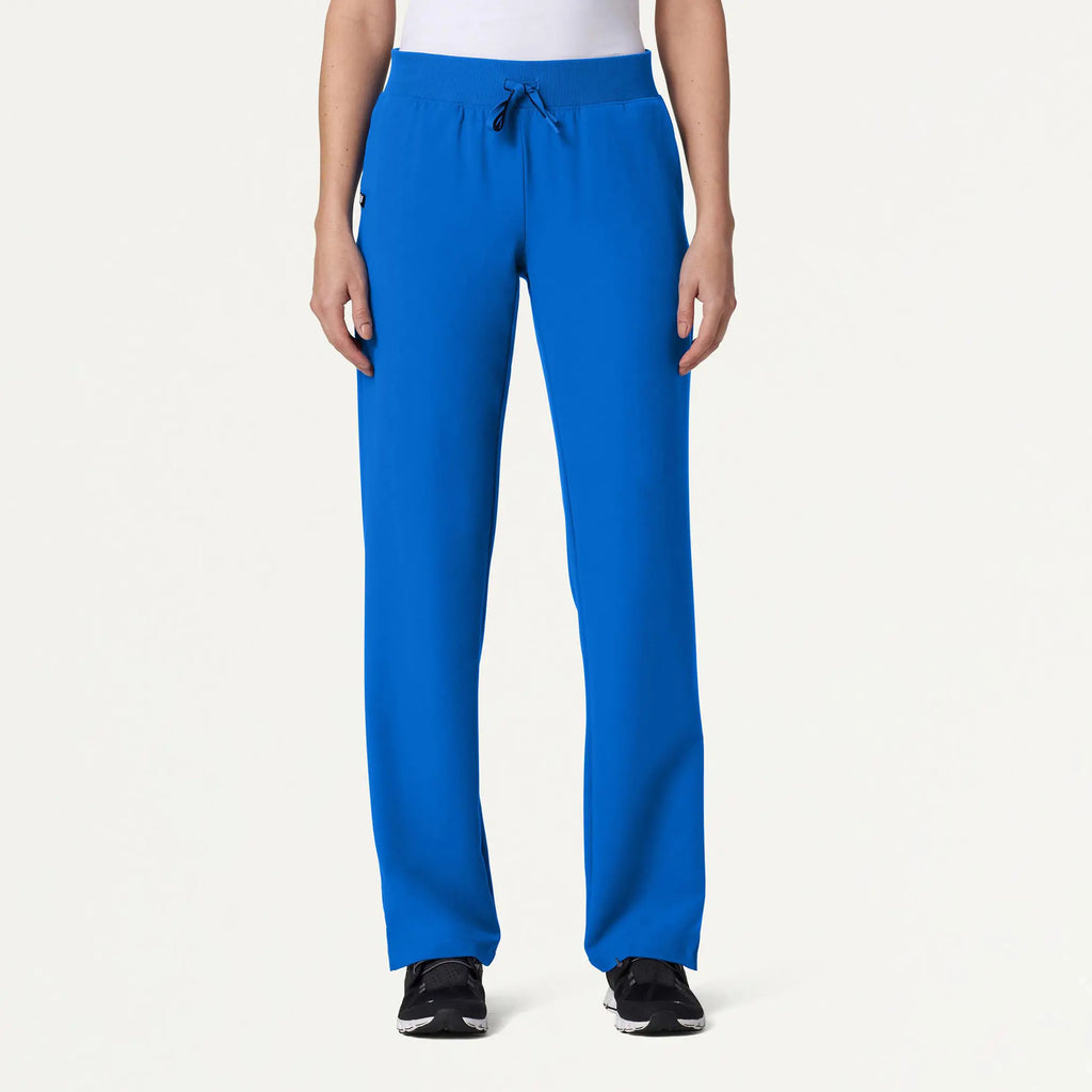 Jaanuu Scrubs Women's Xenos Essential Knit-Waist Scrub Pant Royal Blue | scrub-supply.com