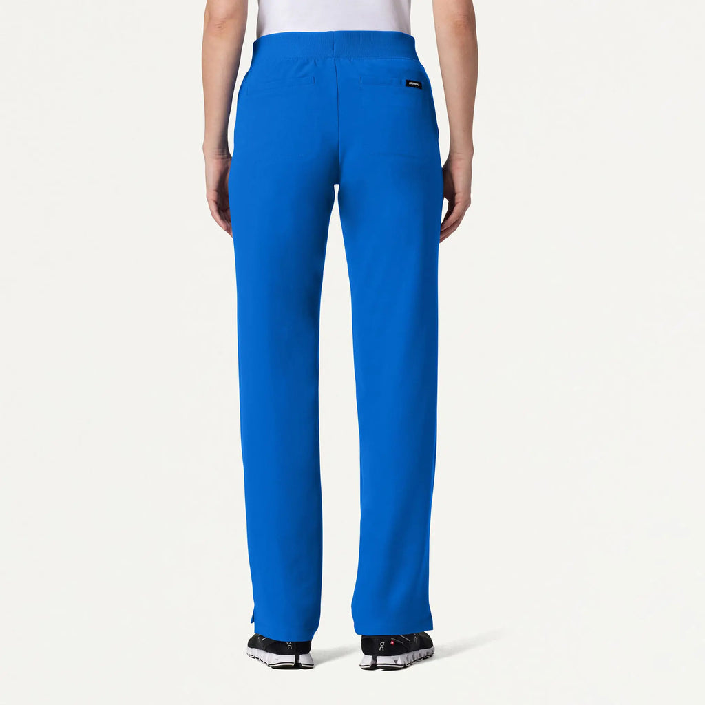 Jaanuu Scrubs Women's Xenos Essential Knit-Waist Scrub Pant Royal Blue | scrub-supply.com