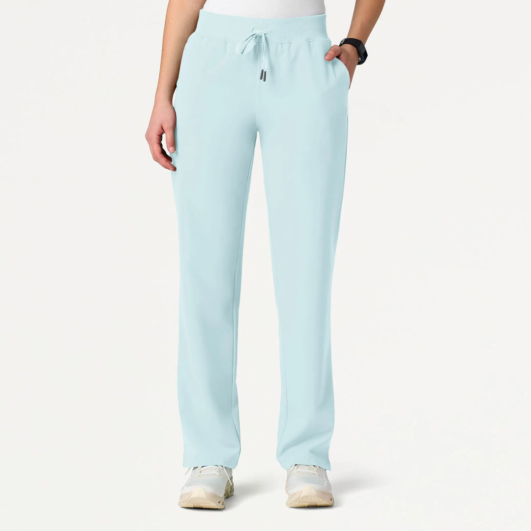 Jaanuu Scrubs Women's Xenos Essential Knit-Waist Scrub Pant Sky Blue | scrub-supply.com