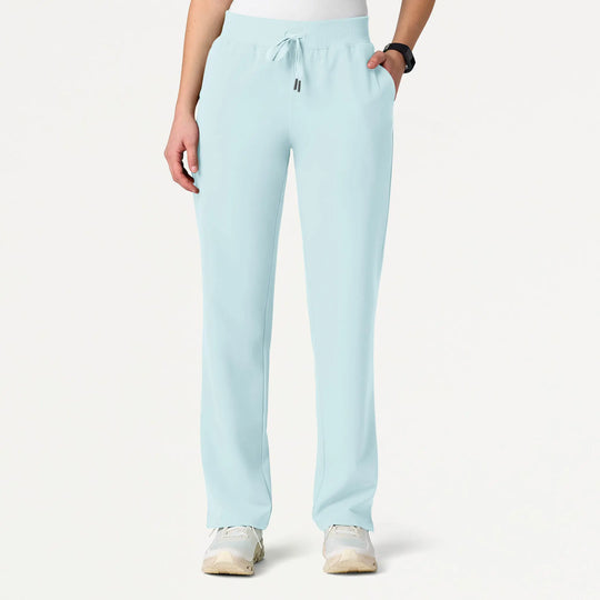 Jaanuu Scrubs Women's Xenos Essential Knit-Waist Scrub Pant Sky Blue | scrub-supply.com