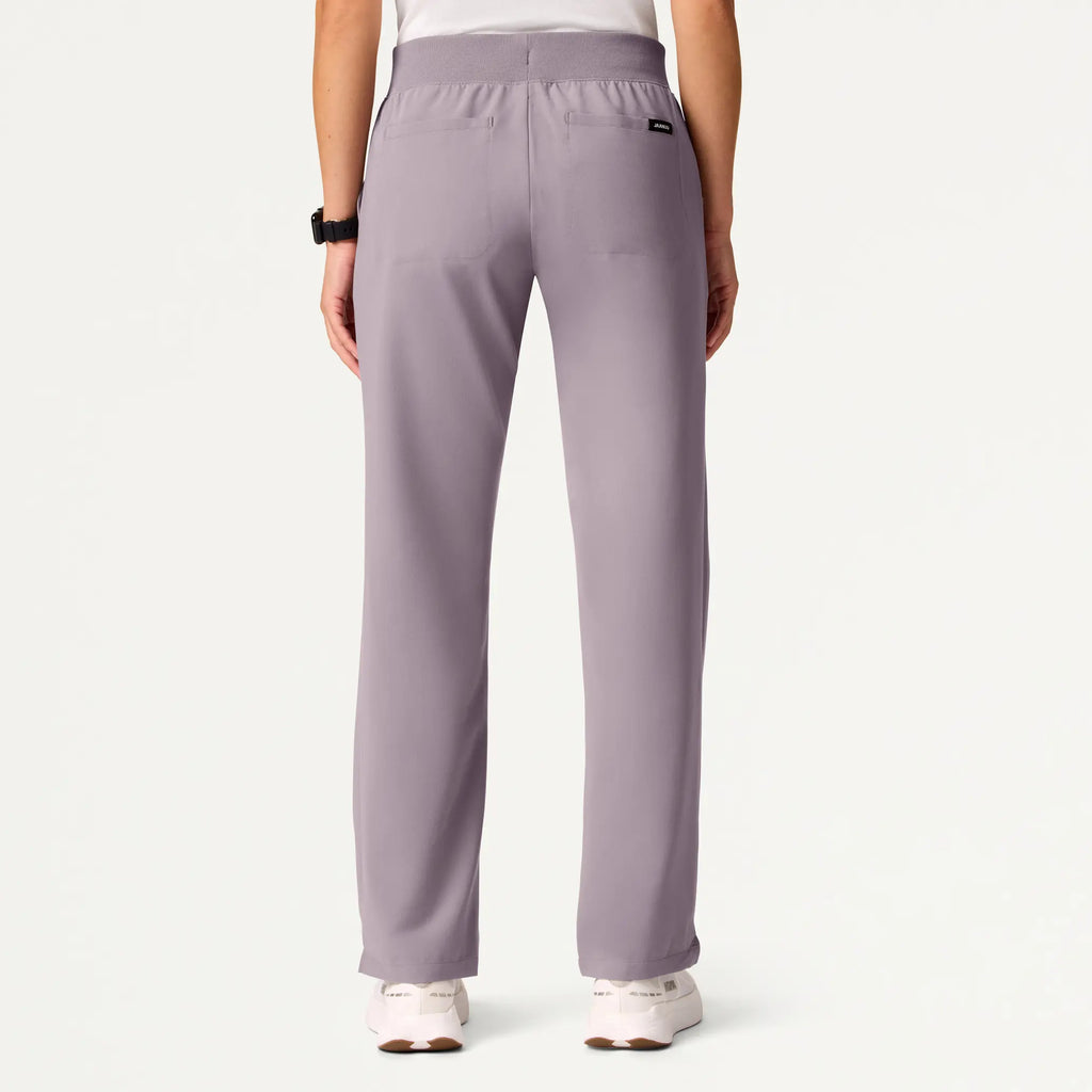 Jaanuu Scrubs Women's Xenos Essential Knit-Waist Scrub Pant Chrome | scrub-supply.com