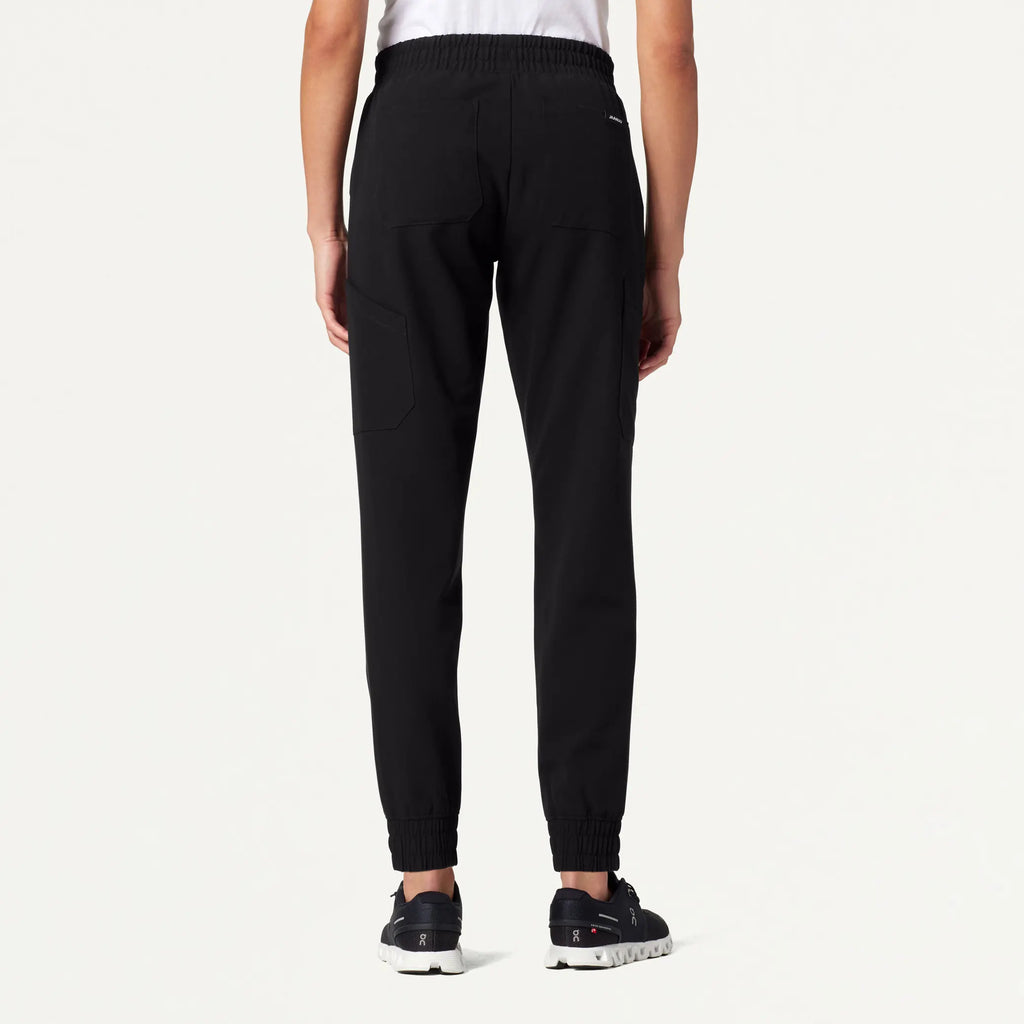 Jaanuu Scrubs Women's Neo Everyday Cargo Scrub Jogger Black | scrub-supply.com