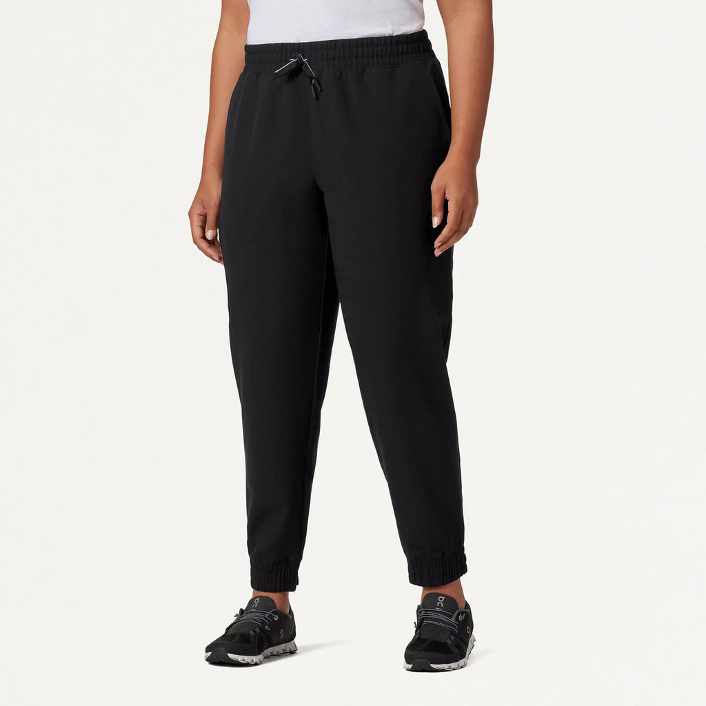 Jaanuu Scrubs Women's Neo Everyday Cargo Scrub Jogger Black | scrub-supply.com