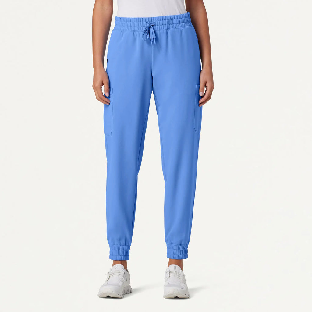 Jaanuu Scrubs Women's Neo Everyday Cargo Scrub Jogger Ceil Blue | scrub-supply.com