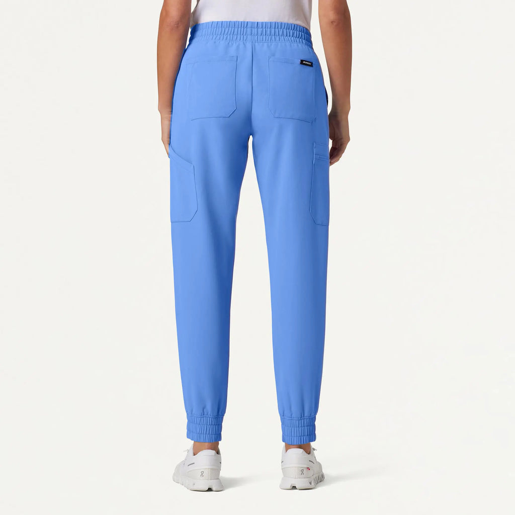 Jaanuu Scrubs Women's Neo Everyday Cargo Scrub Jogger Ceil Blue | scrub-supply.com