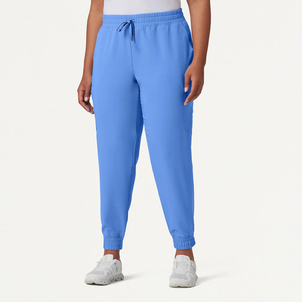 Jaanuu Scrubs Women's Neo Everyday Cargo Scrub Jogger Ceil Blue | scrub-supply.com