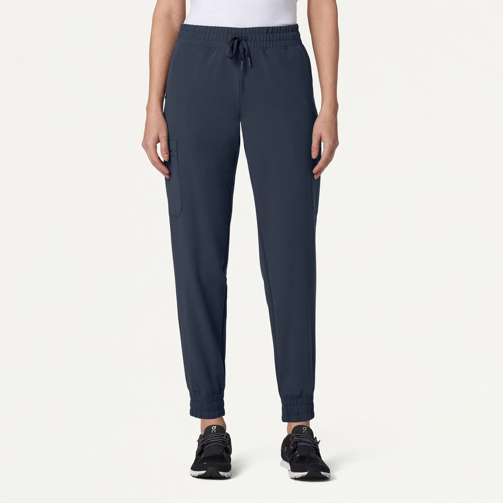 Jaanuu Scrubs Women's Neo Everyday Cargo Scrub Jogger Carbon Gray | scrub-supply.com