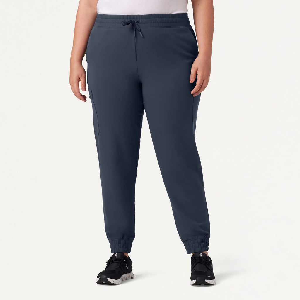 Jaanuu Scrubs Women's Neo Everyday Cargo Scrub Jogger Carbon Gray | scrub-supply.com