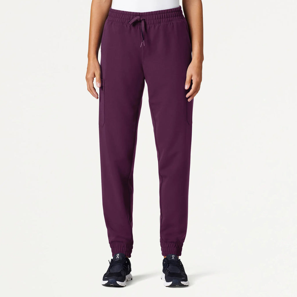 Jaanuu Scrubs Women's Neo Everyday Cargo Scrub Jogger Dark Amethyst | scrub-supply.com