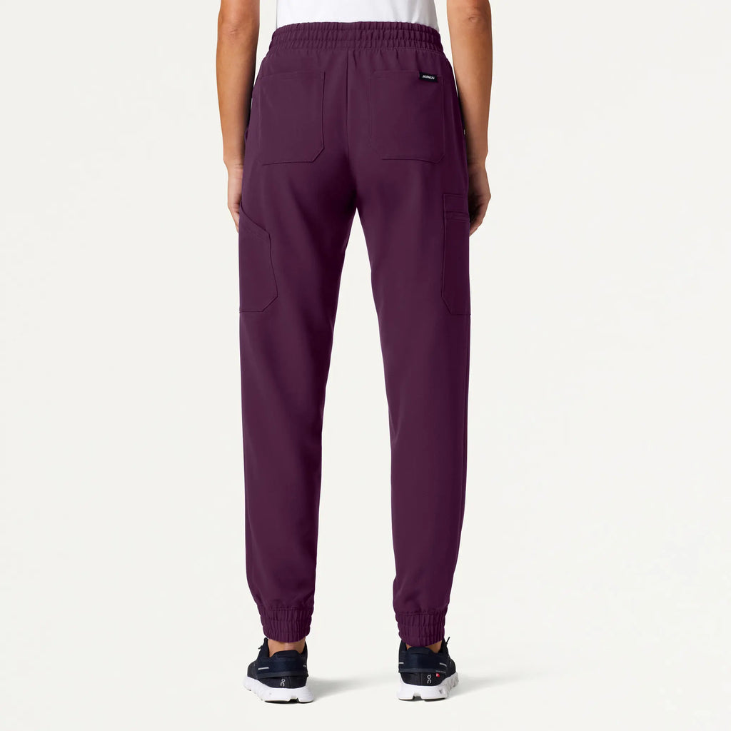 Jaanuu Scrubs Women's Neo Everyday Cargo Scrub Jogger Dark Amethyst | scrub-supply.com