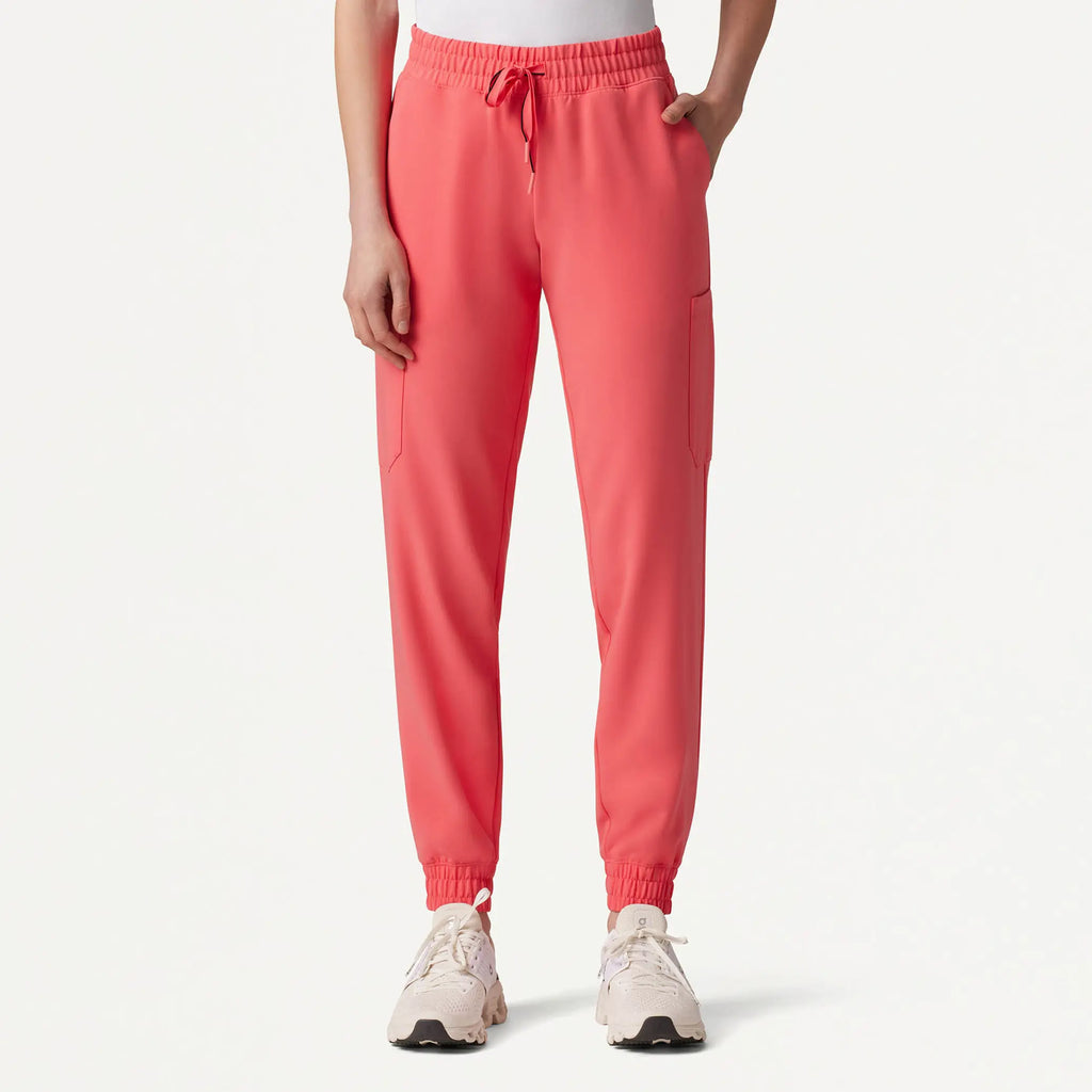 Jaanuu Scrubs Women's Neo Everyday Cargo Scrub Jogger Digital Pink | scrub-supply.com