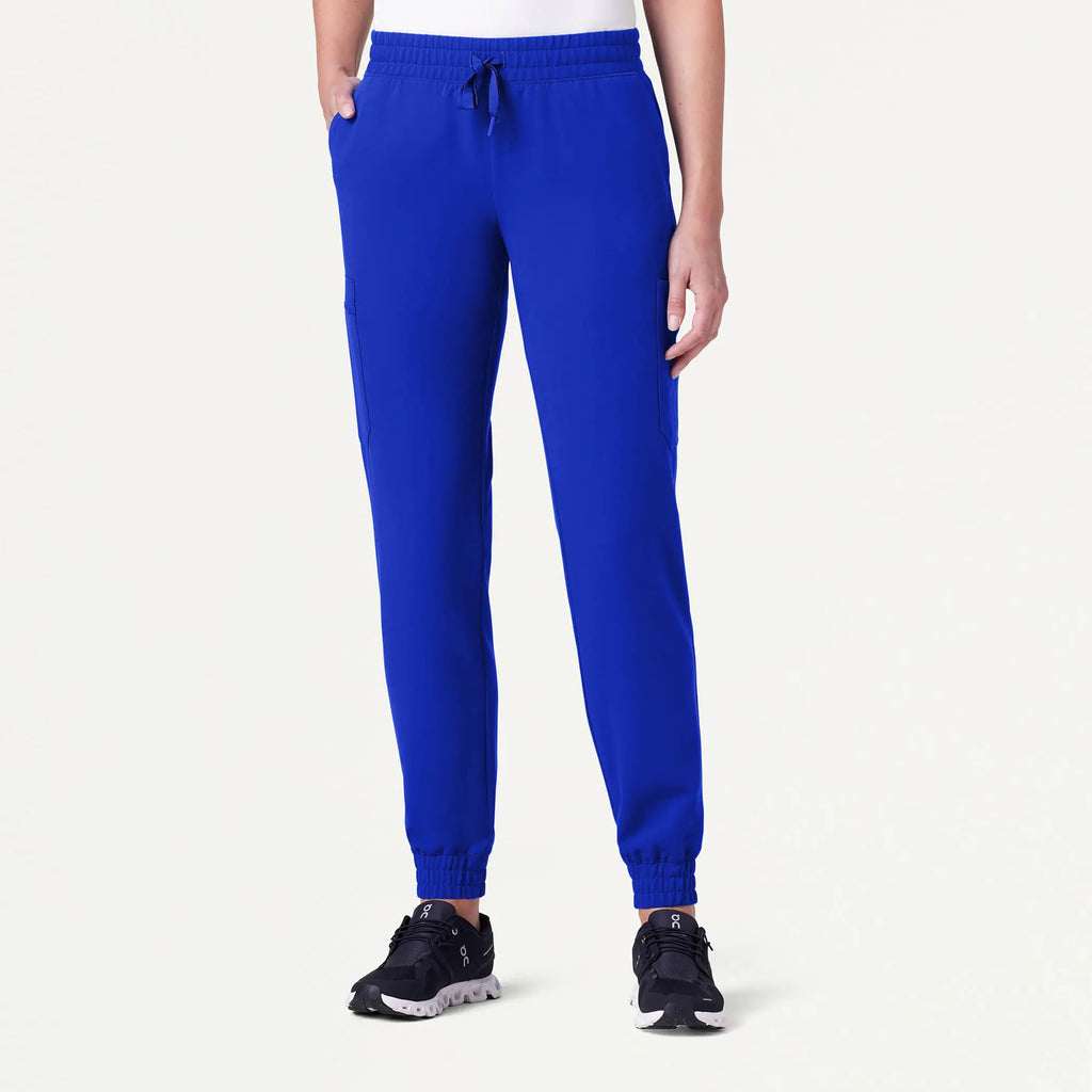 Jaanuu Scrubs Women's Neo Everyday Cargo Scrub Jogger Electric Blue | scrub-supply.com