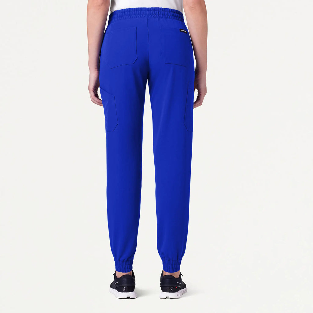 Jaanuu Scrubs Women's Neo Everyday Cargo Scrub Jogger Electric Blue | scrub-supply.com