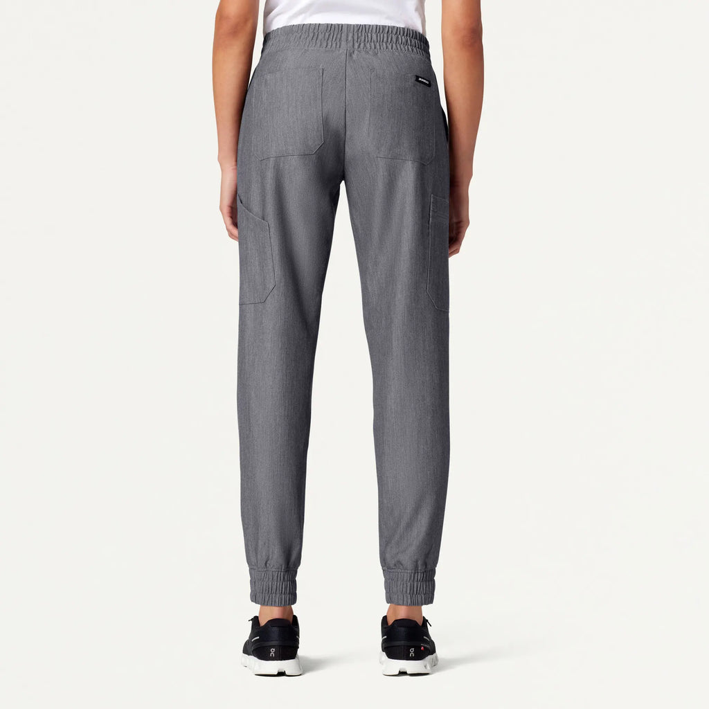 Jaanuu Scrubs Women's Neo Everyday Cargo Scrub Jogger Heather Gray | scrub-supply.com