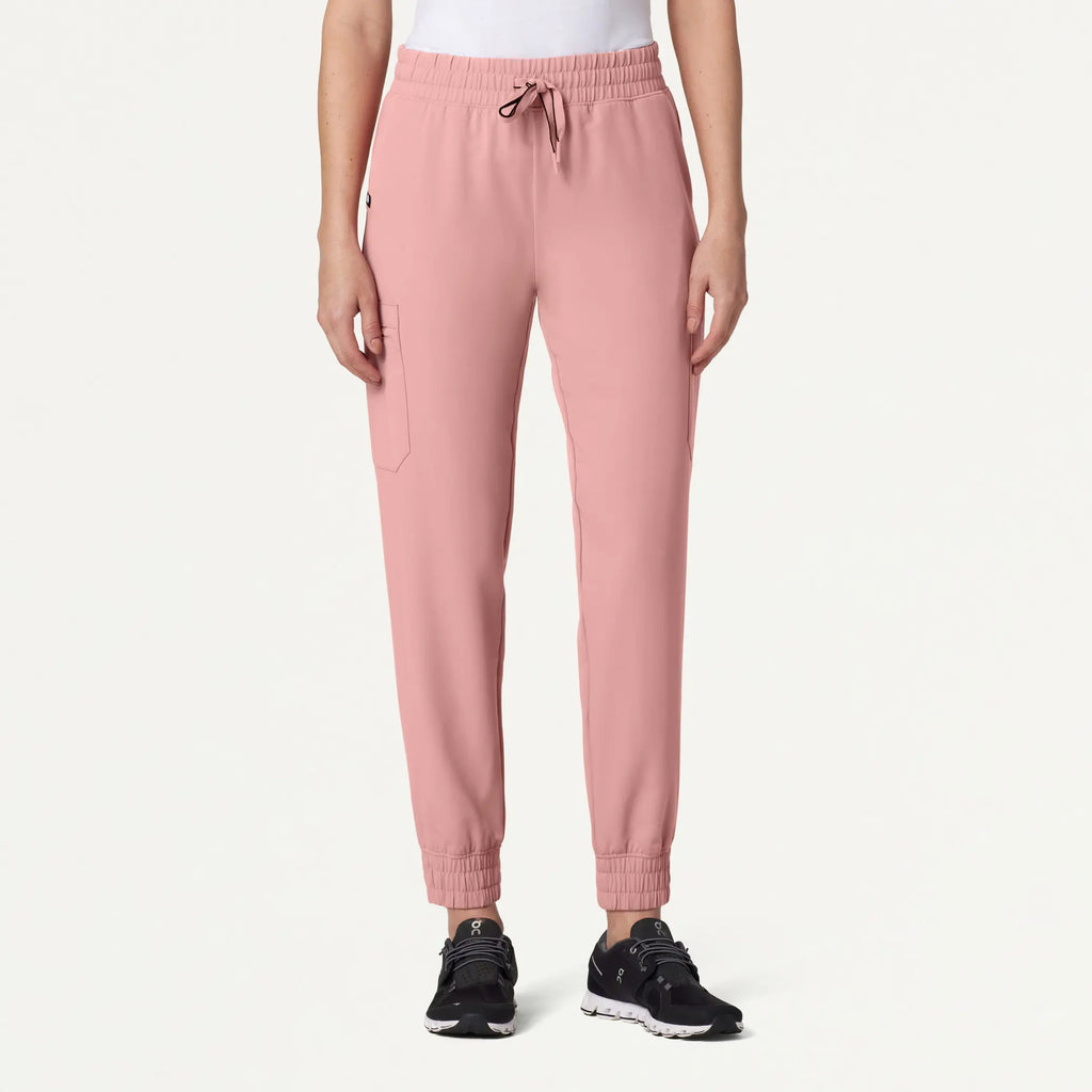 Jaanuu Scrubs Women's Neo Everyday Cargo Scrub Jogger Mauve | scrub-supply.com