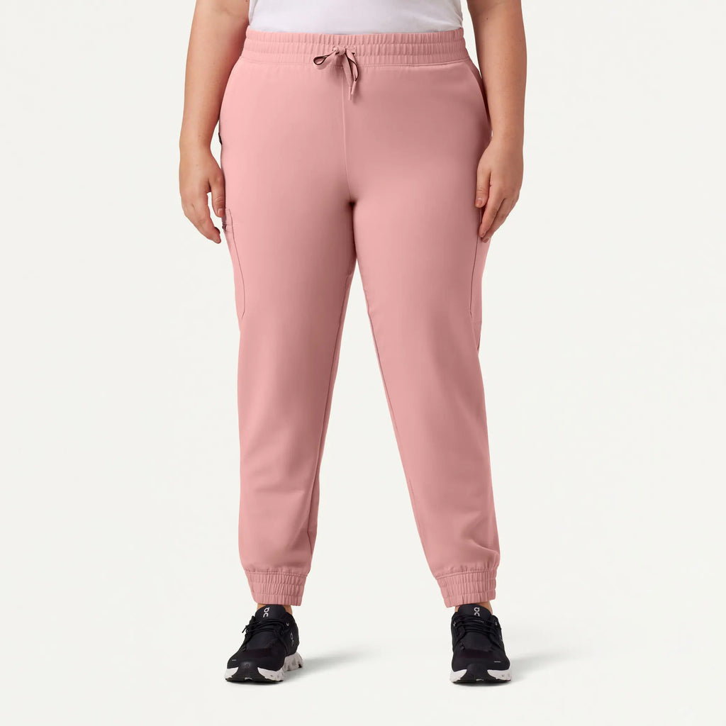 Jaanuu Scrubs Women's Neo Everyday Cargo Scrub Jogger Mauve | scrub-supply.com