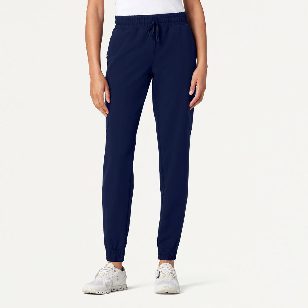 Jaanuu Scrubs Women's Neo Everyday Cargo Scrub Jogger Midnight Navy | scrub-supply.com