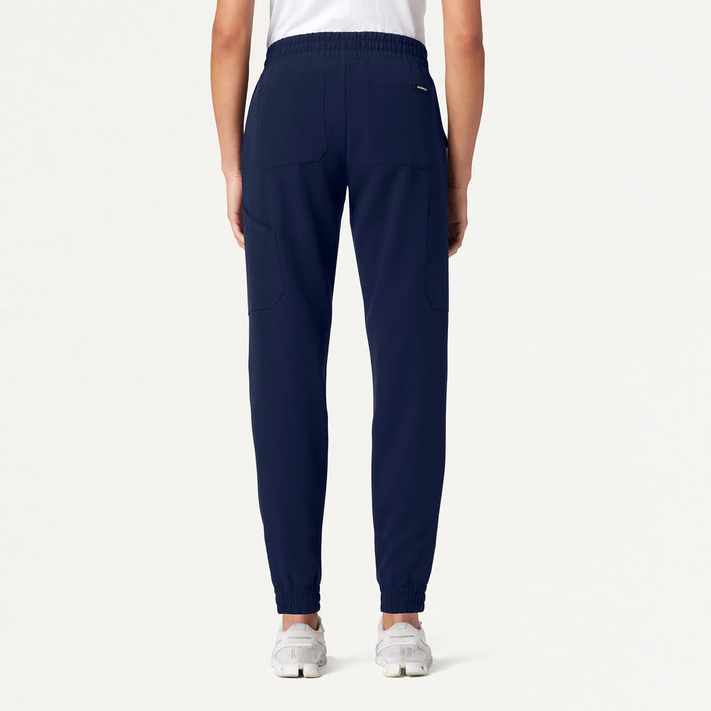 Jaanuu Scrubs Women's Neo Everyday Cargo Scrub Jogger Midnight Navy | scrub-supply.com