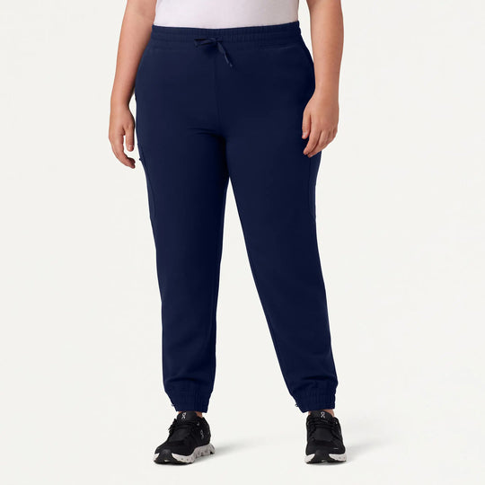 Jaanuu Scrubs Women's Neo Everyday Cargo Scrub Jogger Midnight Navy | scrub-supply.com