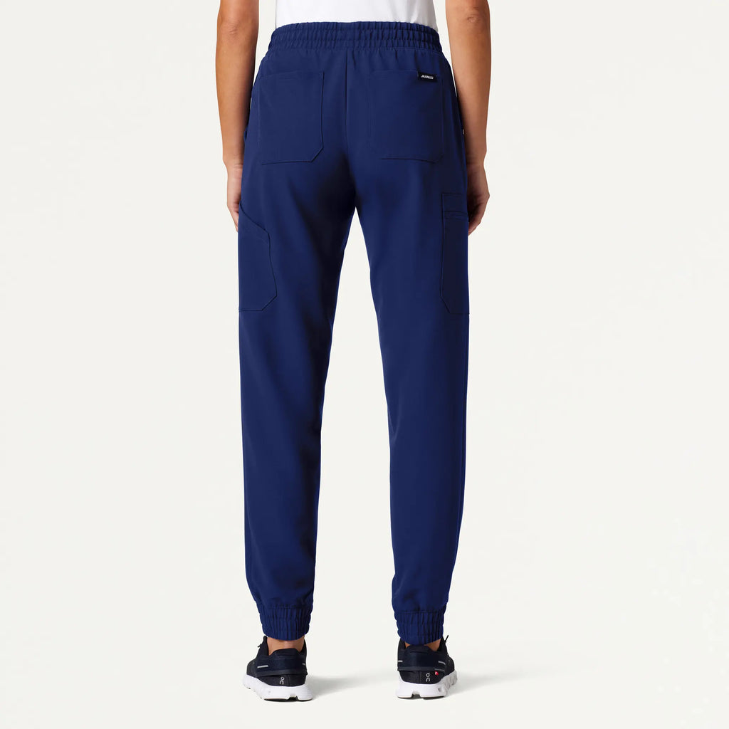 Jaanuu Scrubs Women's Neo Everyday Cargo Scrub Jogger Navy Blue | scrub-supply.com