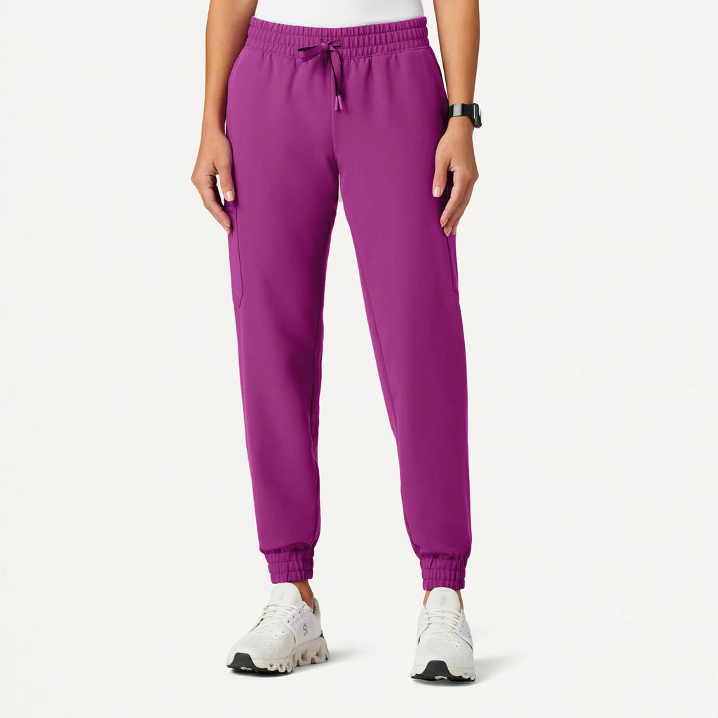 Jaanuu Scrubs Women's Neo Everyday Cargo Scrub Jogger Vivid Purple | scrub-supply.com