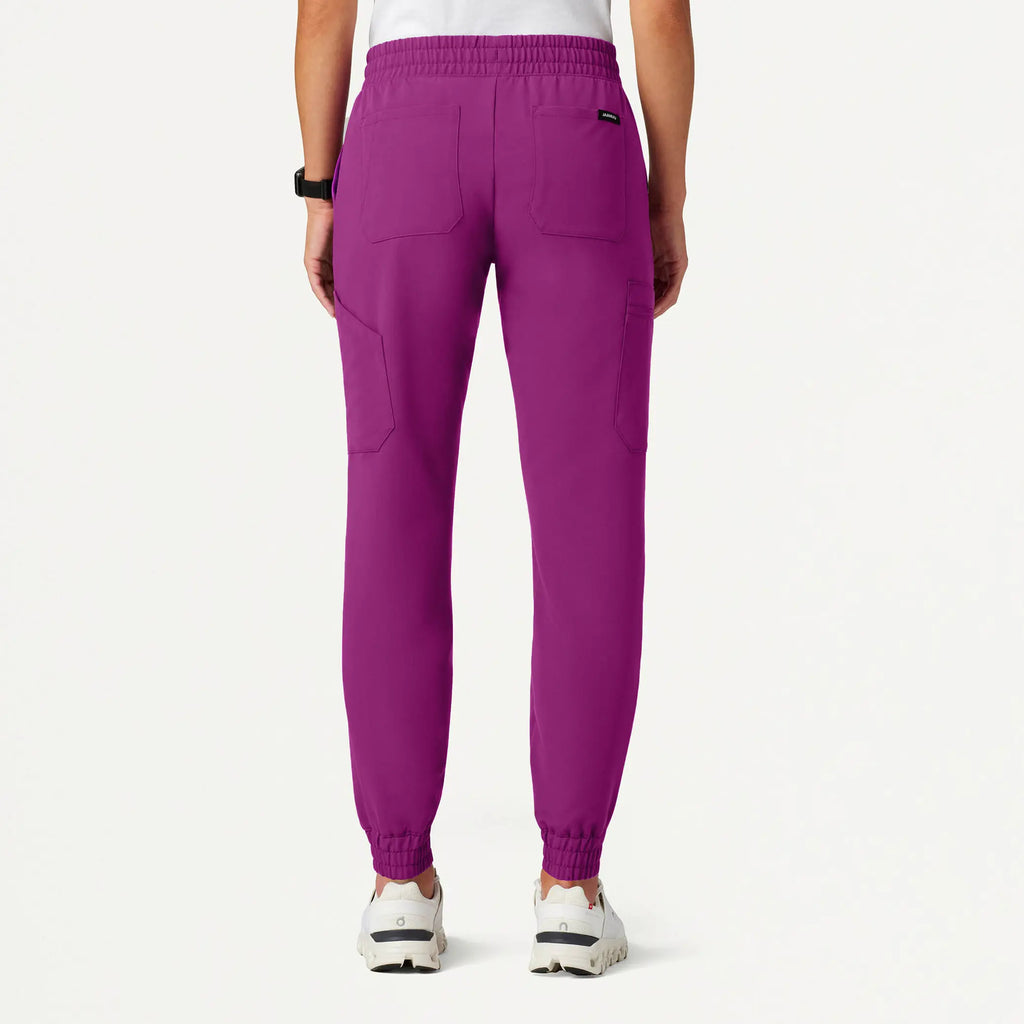 Jaanuu Scrubs Women's Neo Everyday Cargo Scrub Jogger Vivid Purple | scrub-supply.com