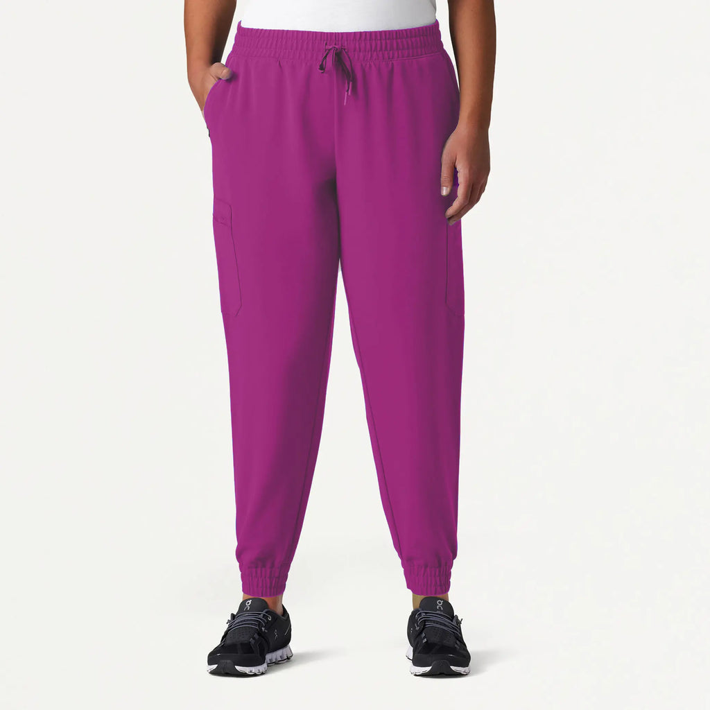 Jaanuu Scrubs Women's Neo Everyday Cargo Scrub Jogger Vivid Purple | scrub-supply.com