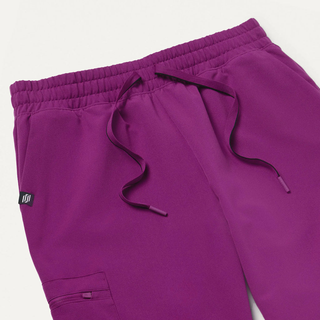 Jaanuu Scrubs Women's Neo Everyday Cargo Scrub Jogger Vivid Purple | scrub-supply.com