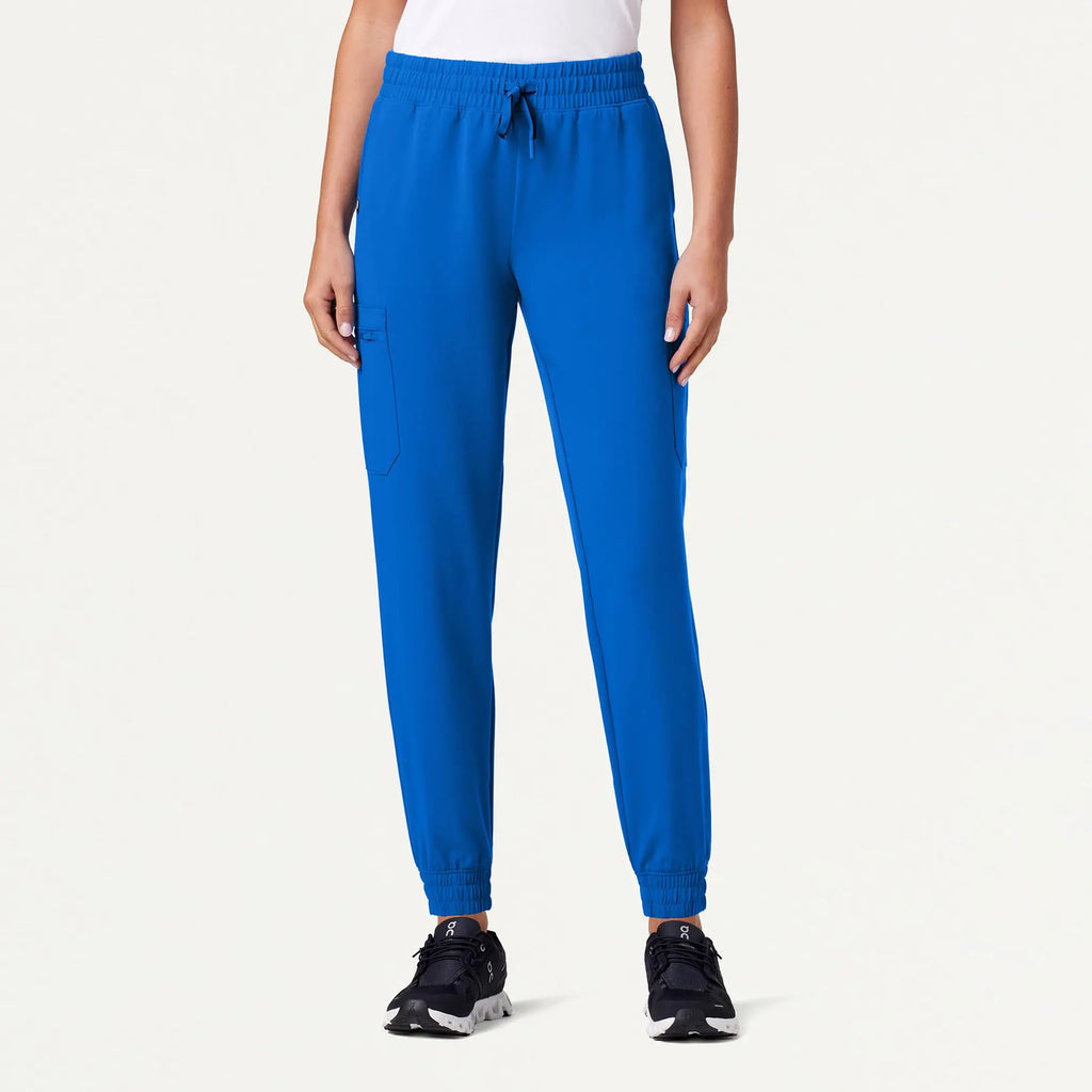 Jaanuu Scrubs Women's Neo Everyday Cargo Scrub Jogger Royal Blue | scrub-supply.com