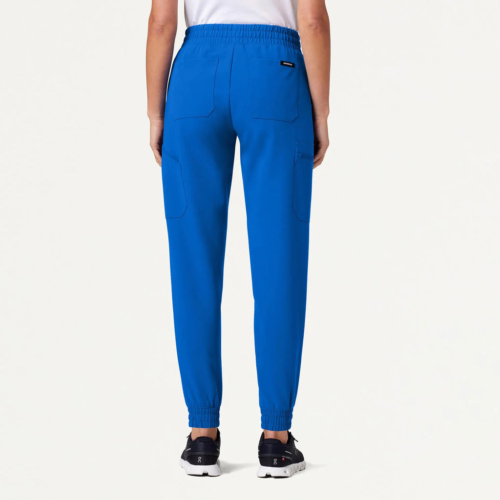 Jaanuu Scrubs Women's Neo Everyday Cargo Scrub Jogger Royal Blue | scrub-supply.com