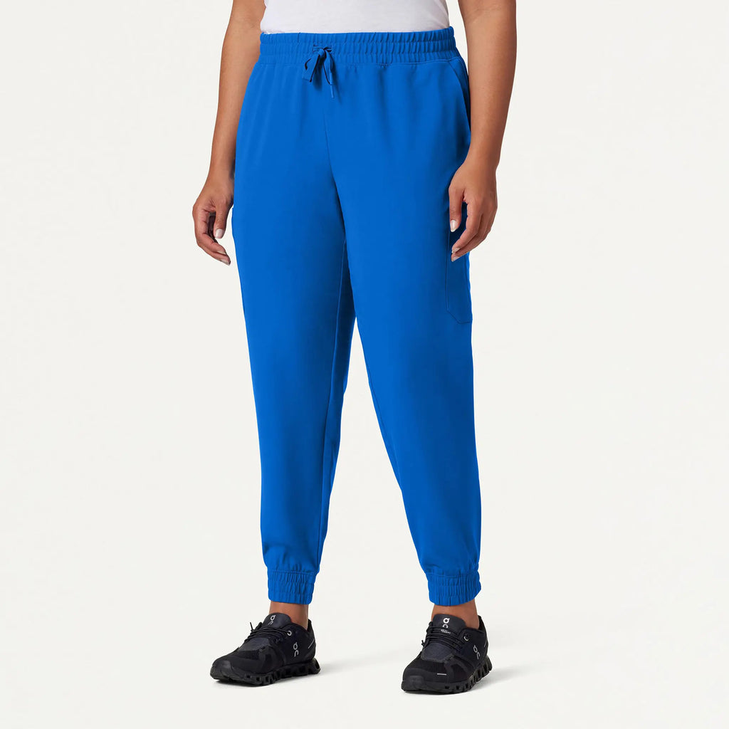 Jaanuu Scrubs Women's Neo Everyday Cargo Scrub Jogger Royal Blue | scrub-supply.com