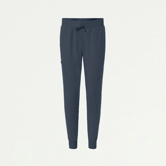 Jaanuu Scrubs Women's Silex Slim Knit-Waist Scrub Jogger Carbon Gray | scrub-supply.com