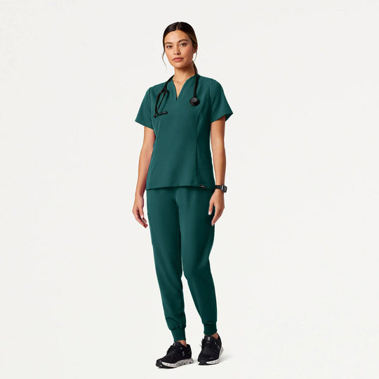 Jaanuu Scrubs Women's Silex Slim Scrub Jogger Midnight Green | scrub-supply.com