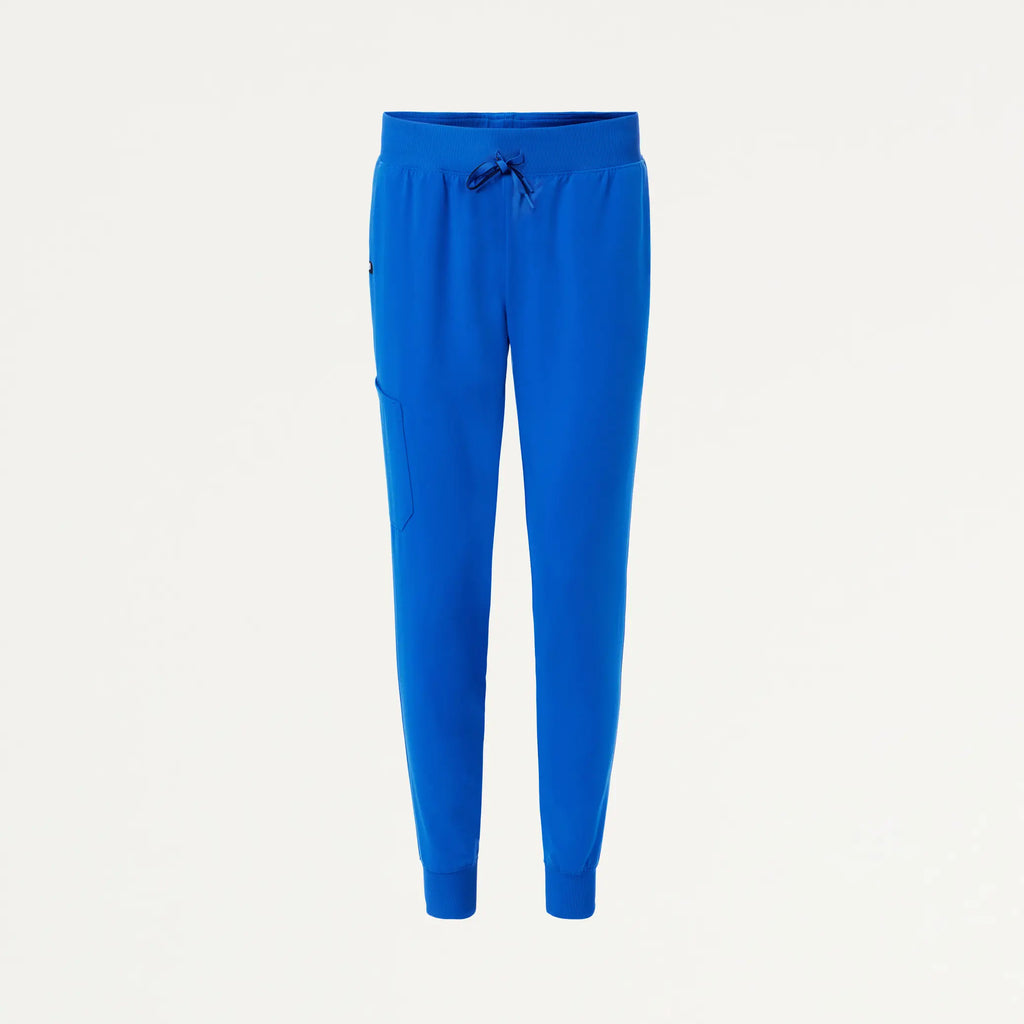 Jaanuu Scrubs Women's Silex Slim Knit-Waist Scrub Jogger Royal Blue | scrub-supply.com