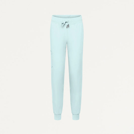 Jaanuu Scrubs Women's Silex Slim Knit-Waist Scrub Jogger Sky Blue | scrub-supply.com