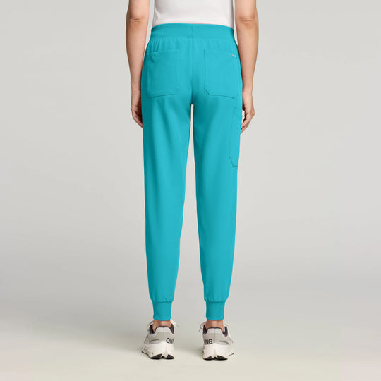 Jaanuu Scrubs Women's Silex Slim Scrub Jogger Marina | scrub-supply.com