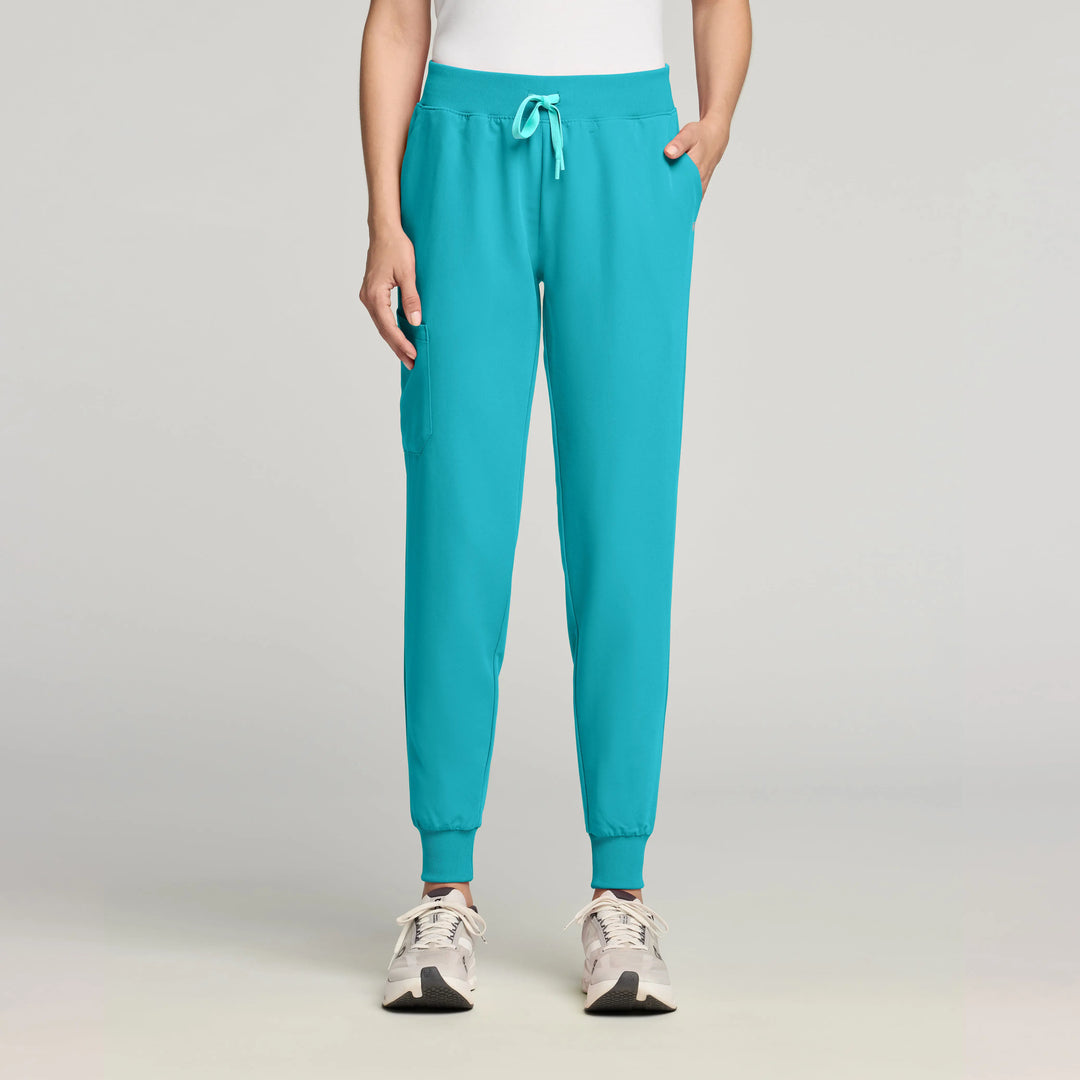 Jaanuu Scrubs Women's Silex Slim Scrub Jogger Marina | scrub-supply.com