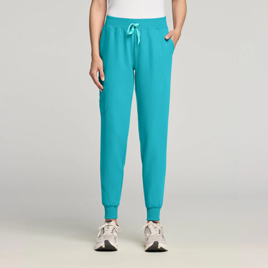 Jaanuu Scrubs Women's Silex Slim Scrub Jogger Marina | scrub-supply.com