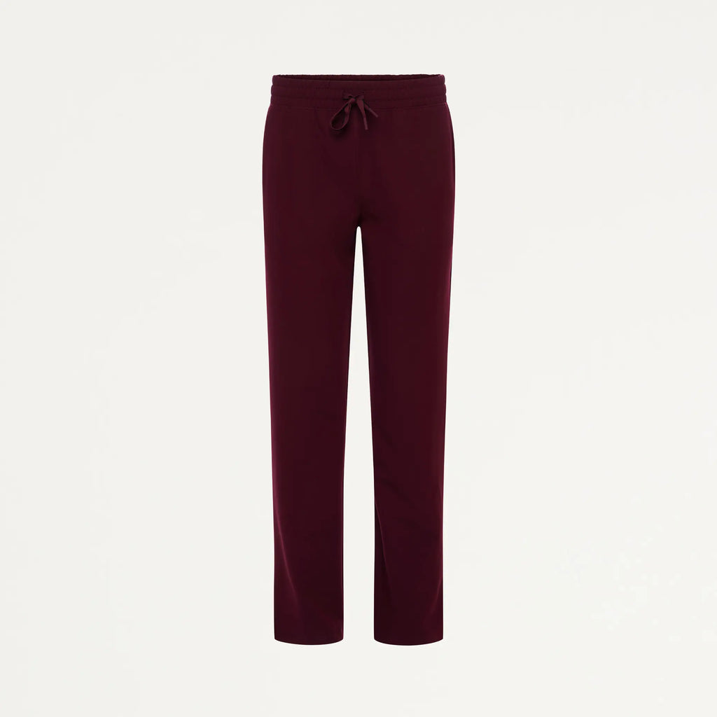 Jaanuu Scrubs Women's Kerr 365 High Waisted Scrub Pant Burgundy | scrub-supply.com