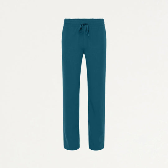 Jaanuu Scrubs Women's Kerr High Waisted Scrub Pant Caribbean Blue | scrub-supply.com