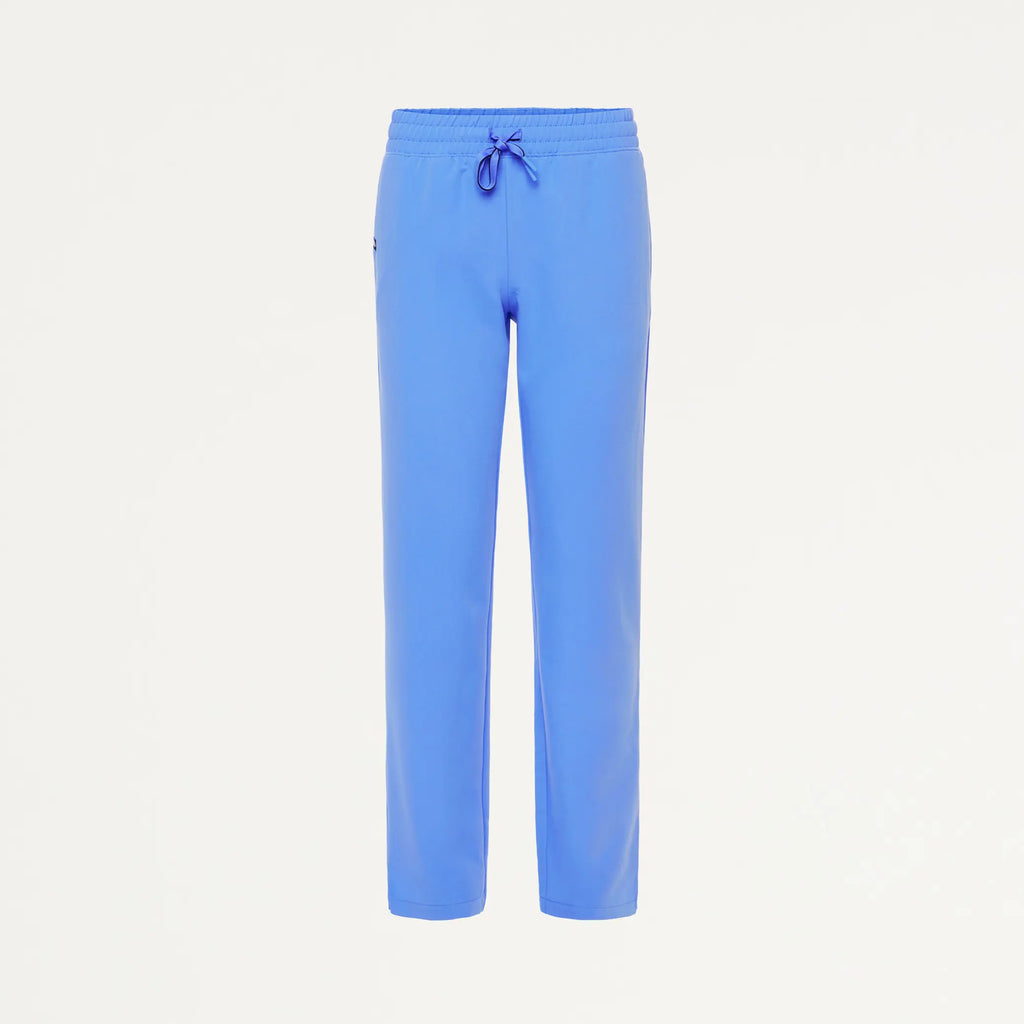 Jaanuu Scrubs Women's Kerr 365 High Waisted Scrub Pant Ceil Blue | scrub-supply.com